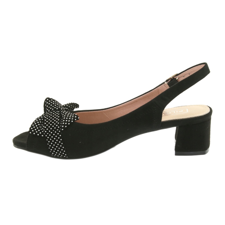 Bow Sandals Filippo 788 black / dots white 2 Bow Sandals Filippo 788 black / dots white 2