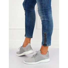 Gray sports shoes 7758-Y Gray grey 1
