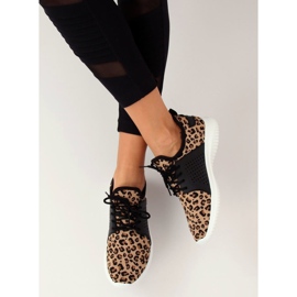 Leopard 7758-Y Leopard Print sneakers brown 2