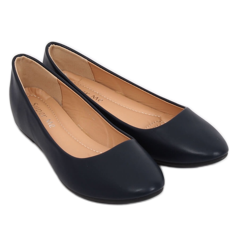 Ballerinas on wedges navy blue 7849-P DK. Blue 2 Ballerinas on wedges navy blue 7849-P DK. Blue 2