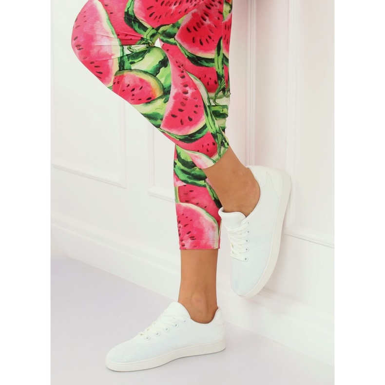 White women's sneakers 7062-Y White 2