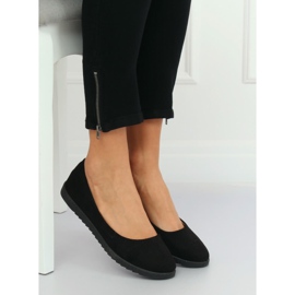 Black women's ballerinas 7845-P Black 1