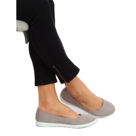 Gray women's ballerinas 7845-P Gray grey 2