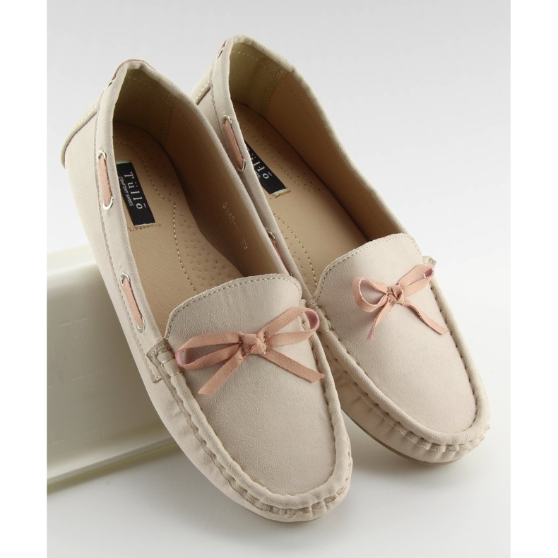 Classic women's loafers beige 3145 Beige II-GAT 1