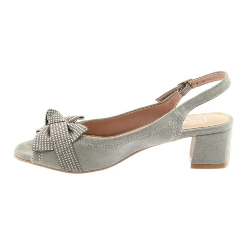 Sandals bow Filippo 788 gray / dots grey 2
