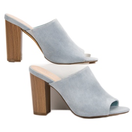 Kayla Built-in high-heeled sandals blue 1