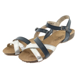 Sport sandals navy / silver Filippo 245 grey navy blue 3