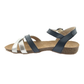 Sport sandals navy / silver Filippo 245 grey navy blue 2