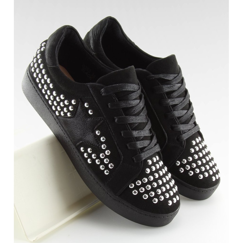 Black women's sneakers G253 Black II-GAT 2