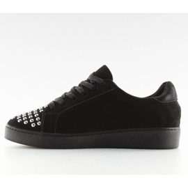 Black women's sneakers G253 Black II-GAT 1