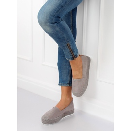 Espadrilles on the high gray gray BL247 Gray II-GAT grey 1