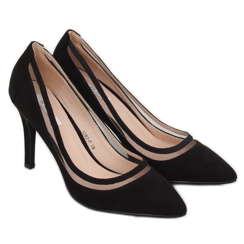 Pumps on a black heel 1282-P Black 1