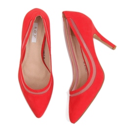 Pumps on a red stiletto heel 1282-P Red 1