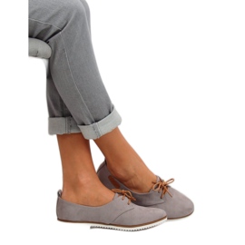 Gray Women's gray loafers 6907-BL Gray grey 2