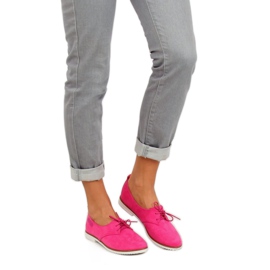 Women's fuchsia loafers 6907-BL Fushia pink 2