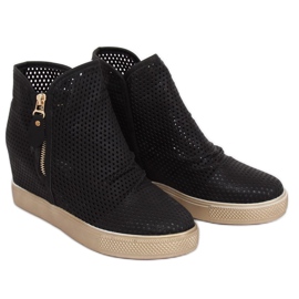 Black openwork sneakers KL-261 Black 1