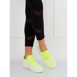 Yellow 7760-Y Green sports shoes 2