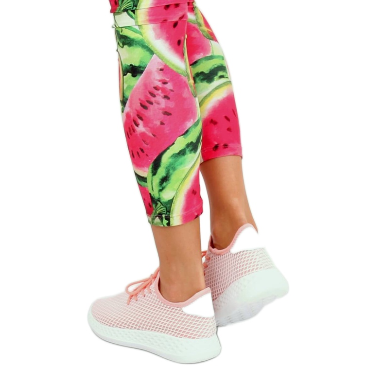Pink 7760-Y Pink sports shoes 1