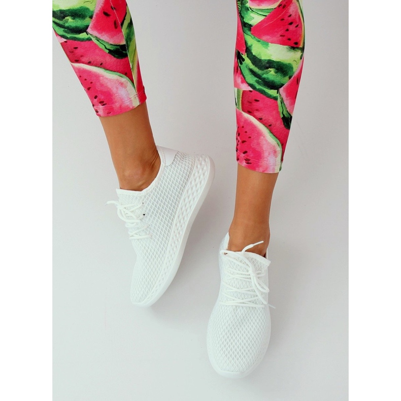 White 7760-Y White sports shoes 2