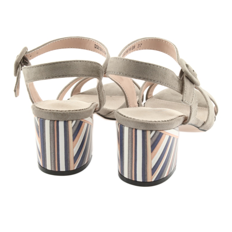 Decorative sandal heel Filippo 818 beige 6