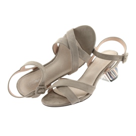 Decorative sandal heel Filippo 818 beige 5 Decorative sandal heel Filippo 818 beige 5