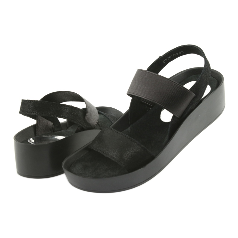 Black profiled sandals Filippo 767 3