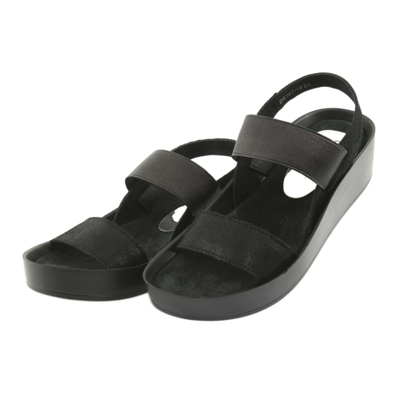 Black profiled sandals Filippo 767 2