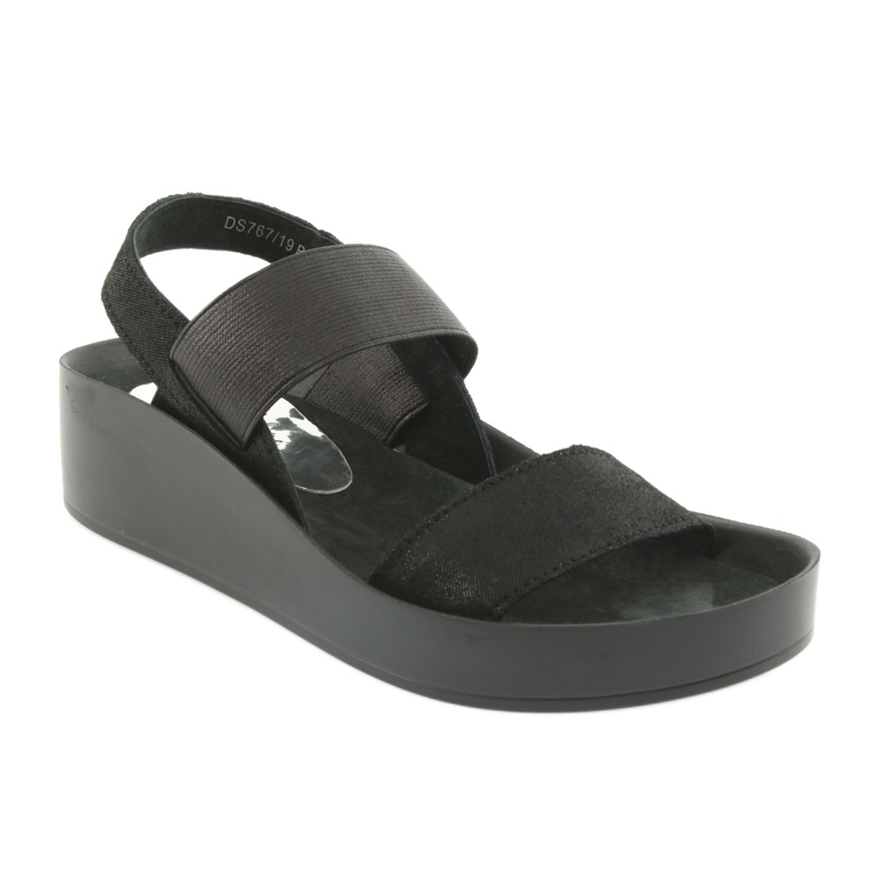 Black profiled sandals Filippo 767 1