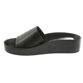 Black profiled slippers Filippo 768 2
