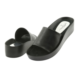 Black profiled slippers Filippo 768 4