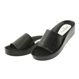 Black profiled slippers Filippo 768 3