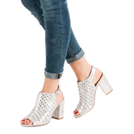 VINCEZA sandals with jets grey 1