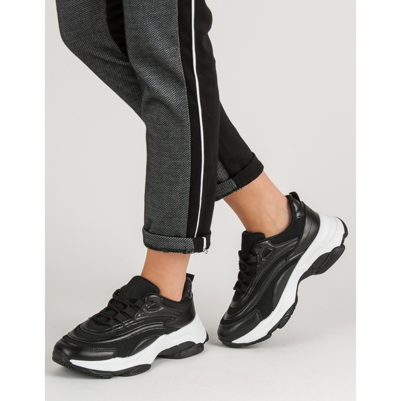 Lace-up Sports Shoes black 1