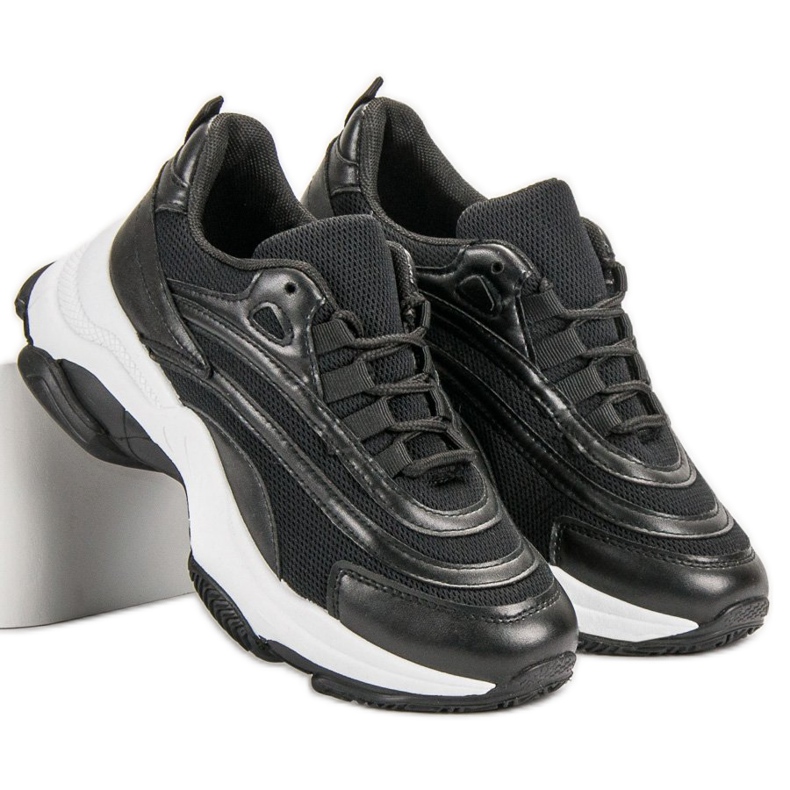 Lace-up Sports Shoes black 2