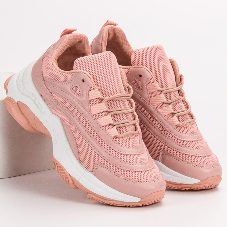 Lace-up Sports Shoes pink 1