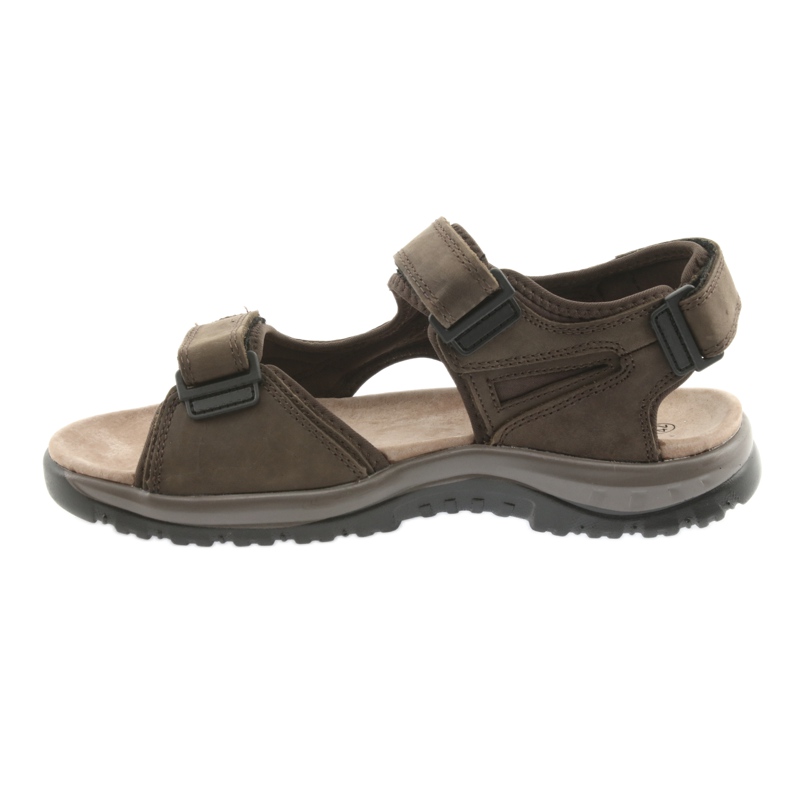 Velcro sandals, light EVA DK brown bottom 2