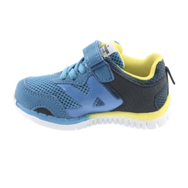 Blue American Club ES35 sports shoes yellow navy blue 6