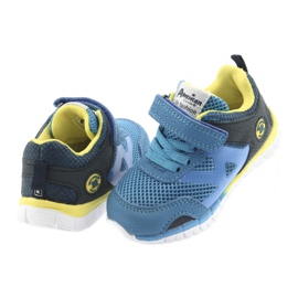 Blue American Club ES35 sports shoes yellow navy blue 11