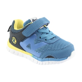 Blue American Club ES35 sports shoes yellow navy blue 5