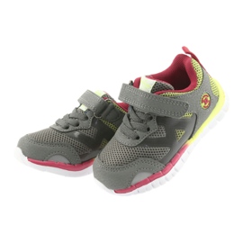 American Club ES35 gray sports shoes grey yellow red 3