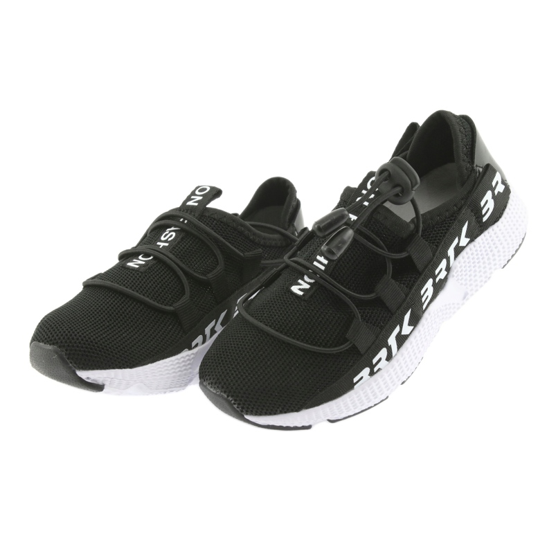 Bartek black sports shoes 55109 insole leather white 3