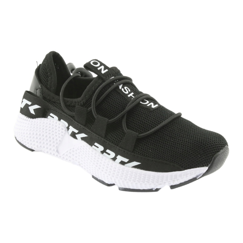 Bartek black sports shoes 55109 insole leather white 1