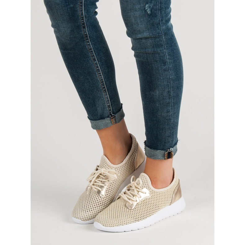 SHELOVET Mesh Sport Shoes yellow 1 SHELOVET Mesh Sport Shoes yellow 1