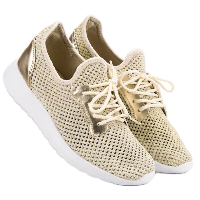 SHELOVET Mesh Sport Shoes yellow 2 SHELOVET Mesh Sport Shoes yellow 2