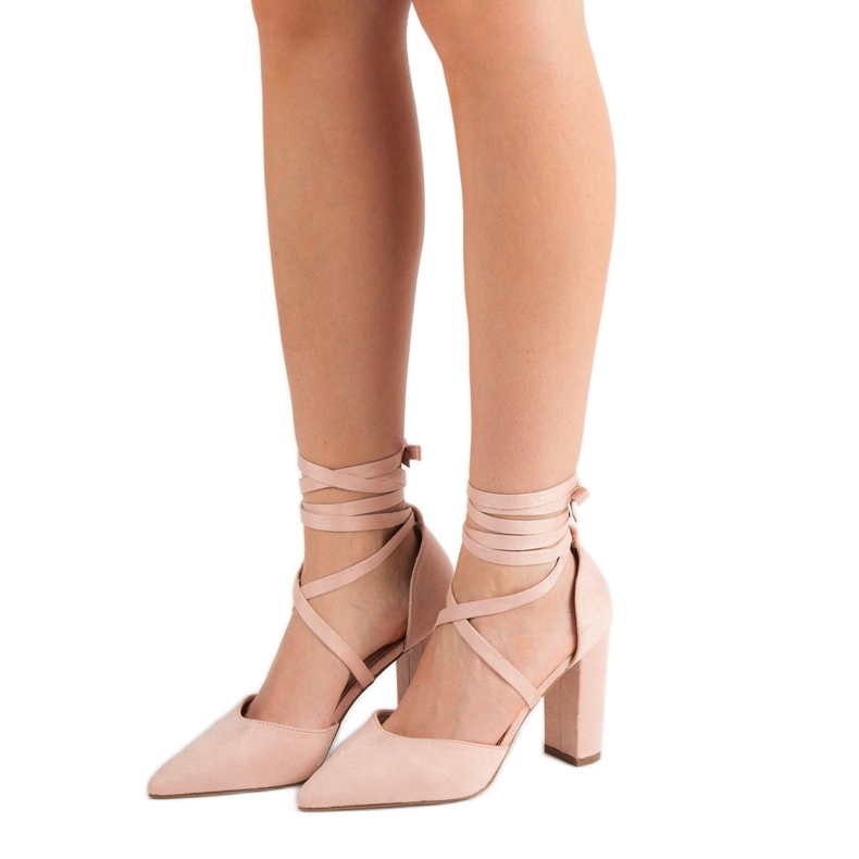 Seastar Tied Pumps In Spitz pink 1