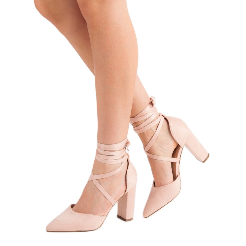 Seastar Tied Pumps In Spitz pink 2