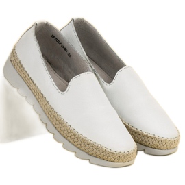 Filippo Slip-on Leather Shoes white 1 Filippo Slip-on Leather Shoes white 1