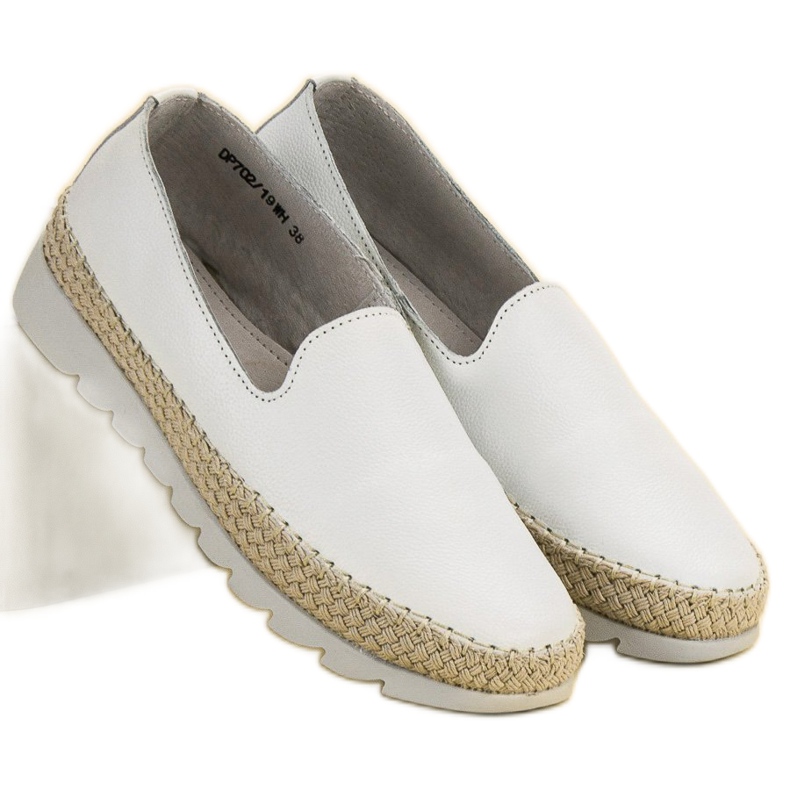 Filippo Slip-on Leather Shoes white 1