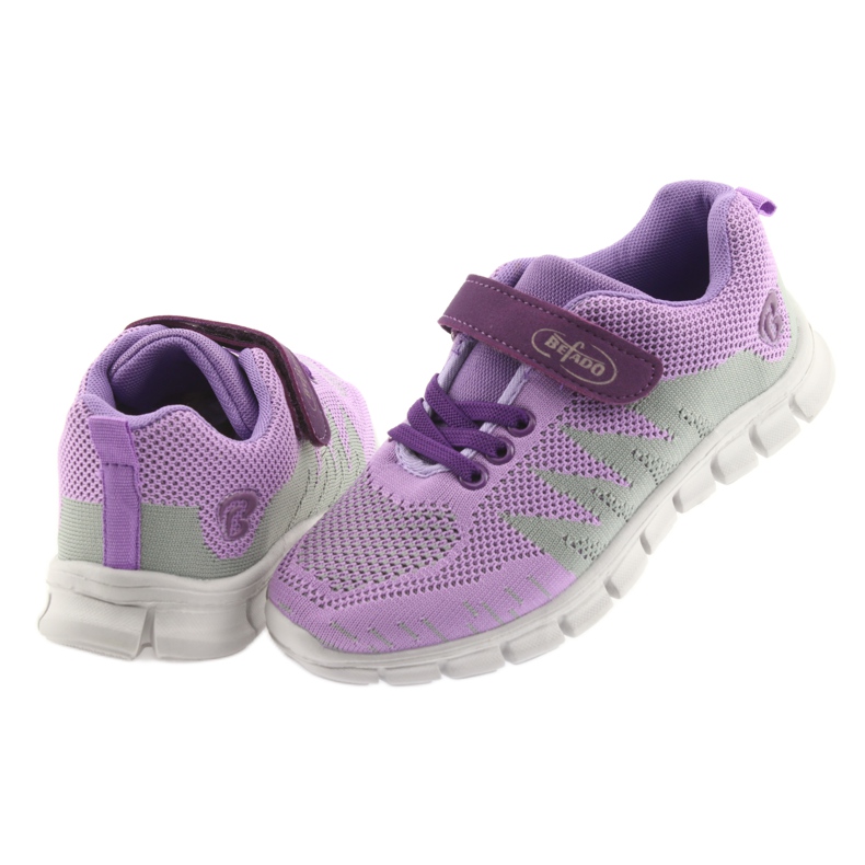 Befado children's shoes 516Y025 violet grey 4 Befado children's shoes 516Y025 violet grey 4