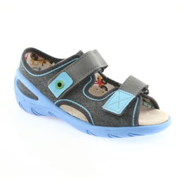 Befado children's shoes pu 065P125 blue grey 2 Befado children's shoes pu 065P125 blue grey 2